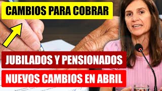 🛑TODOS LOS BANCOS NUEVOS CAMBIOS EN ABRIL CON AUMENTO Y BONOS  JUBILADOS Y PENSIONADOS FE DE VIDA [upl. by Bravin]