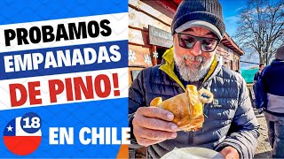 😮PROBAMOS EMPANADA DE PINO EN CHILE en la FIESTA EN CHOSHUENCO Y ESTO NOS PASÓ🥳 chile choshuenco [upl. by Atikehs878]