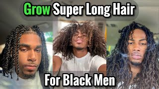 How to Grow Super Long Hair for Black Men [upl. by Krenn450]