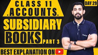 Special Purpose subsidiary books  Class 11  Accountancy  Part 3 [upl. by Anselma]