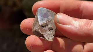 Herkimer Diamond Quartz Treasure from the pocket [upl. by Petite]