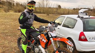 Je Test une KTM 125 EXC SPECIAL 50K [upl. by Suneya]