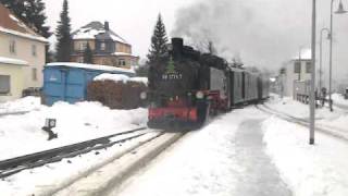 Weisseritztalbahn  Einfahrt in den Bahnhof Dippoldiswalde [upl. by Seale]