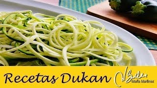 Cómo hacer Espaguetis de Calabacin  Zucchini Pasta  Macarrão de abobrinha Dukan [upl. by Volny760]