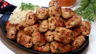 طبخ أسهل وألذ وصفة لكباب الدجاج  مع اروع صلصة جانبية وااااو😋 Easy Chicken kebab recipe with sauce [upl. by Cayser]