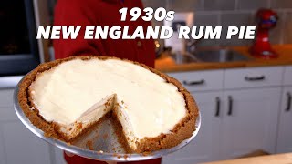 Retro Baking Recreating 1930s New England Rum Pie [upl. by Ayihsa]