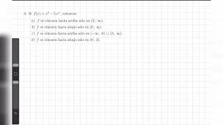 Concavidad de una función  segunda derivada [upl. by Gnoh]