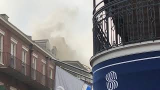 French Quarter restaurant on fire [upl. by Pallua]