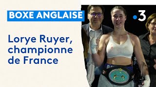 Boxe la Lorraine Lorye Ruyer championne de France à 21 ans [upl. by Jerroll]