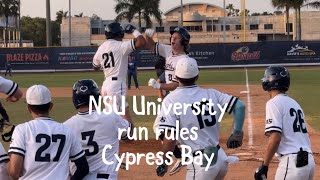 NSU University run rules Cypress Bay [upl. by Llemart]