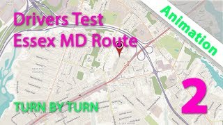 Maryland MVA Driving Test Route  Essex Route 2 of 3 [upl. by Oatis]