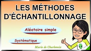 Les méthodes déchantillonnage cours 692 CAHIER DEXERCICES  ÉVALUATIONS sur Marie de Charlevoix😉 [upl. by Cheng973]