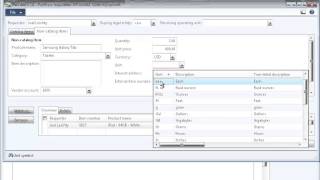 Dynamics AX 2012 Trade  Purchase Orders  Requisition [upl. by Leelahk]