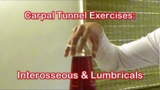 Carpal Tunnel Exercises Interosseous amp Lumbricals of the Hand Exercise [upl. by Lazar934]