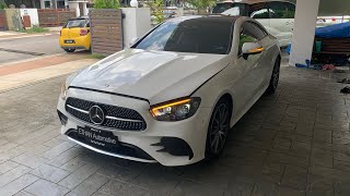 A PREMIUM COUPE 2021 Mercedes Benz E300 AMG LINE coupe [upl. by Adlin]