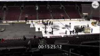 Wells Fargo Center FlyersSixers Changeover [upl. by Retnyw]