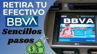 Como retirar dinero en cajero bbva Bancomer [upl. by Gilboa76]