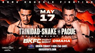 GGCCEvents BKFC Fight Night OMAHA TrinidadSnake vs Pague  MAY 17 [upl. by Neral]