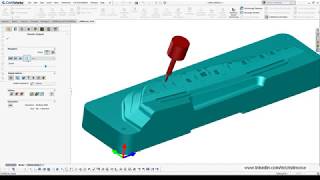 CAMWorks  5 axis pocket [upl. by Aihsatan42]