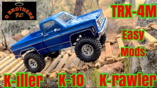 Traxxas trx4m dirt cheap upgrades mods high trail [upl. by Eelana478]