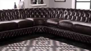 Chesterfield Corner Sofa from Sofas by Saxon [upl. by Eanad]