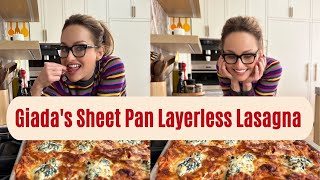 Sheetpan Lasagna  A Spin on a Classic Italian Recipe  Giada De Laurentiis [upl. by Assillam877]