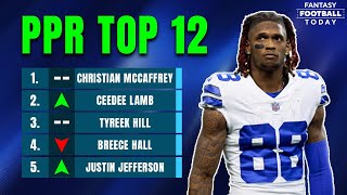 2024 Fantasy Rankings Top 12 Players in PPR Leagues  2024 Fantasy Football Advice [upl. by Blainey549]