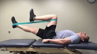 Isometric Hip Flexor Strengthening With Band [upl. by Fachan]