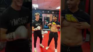 Tayler Holder Does Bodyshot Challenge On Fousey boxing shorts [upl. by Lennox]