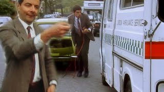 Using An Ambulance To Jump Start Your Car  Mr Bean Live Action  Full Episodes  Mr Bean [upl. by Yllus]