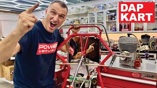 Vintage DAP Kart Restoration Project Episode 4 New Chrome  POWER REPUBLIC [upl. by Aenel]