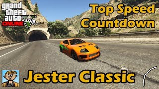 Fastest Sports Cars Jester Classic  GTA 5 Best Fully Upgraded Cars Top Speed Countdown [upl. by Nielson]