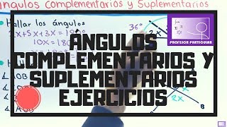 Ángulos complementarios y suplementarios  ejercicios  Trigonometría [upl. by Pedrick]