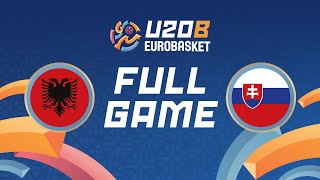 Class Games 915  ALB v SVK  Full Basketball Game  FIBA U20 Womens EuroBasket 2024 Div B [upl. by Anallise]