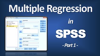 Multiple Regression in SPSS  R Square PValue ANOVA F Beta Part 1 of 3 [upl. by Groos]