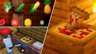 🍕 Este mod añade PIZZAS a Minecraft Ingredientes decoraciones atuendos etc  PizzaCraft 1201 [upl. by Aikit]