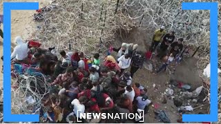 Agents catch more than 100 people at border Friday  NewsNation Live [upl. by Bisset]