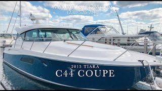 44  2015 Tiara C44 Coupe WalkThrough [upl. by Alegnat107]