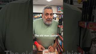 Old man cashier funny gasstation comedyfilms viral comedy [upl. by Novak244]