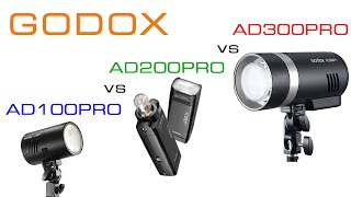 Godox AD100PRO vs AD200PRO vs AD300PRO qual è il migliore [upl. by Henriques]