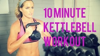 10 Minute Kettlebell Workout for an efficient Total Body Workout [upl. by Natascha288]