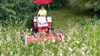 OVERGROWN Field Front Mounted Flail Mower NEW From Ventrac [upl. by Nilyac211]