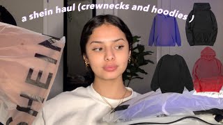 a shein try on haul hoodies amp crewnecks [upl. by Ail]