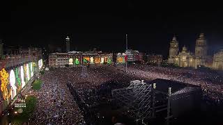 214 Años del Grito de Independencia en el Zócalo de la Ciudad de México [upl. by Ahoufe32]