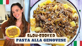 Pasta alla Genovese 6 Hour Beef amp Onion Sauce [upl. by Aihsetan]