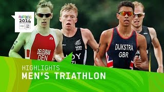 Ben Dijkstra Wins Mens Triathlon Gold  Highlights  Nanjing 2014 Youth Olympic Games [upl. by Cosma]