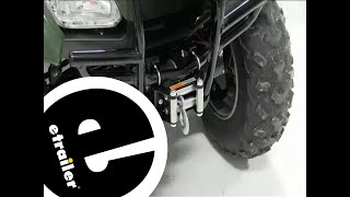 Installation of a Superwinch LT2000 ATV Winch on a 2011 Honda Rancher  etrailercom [upl. by Birkle455]