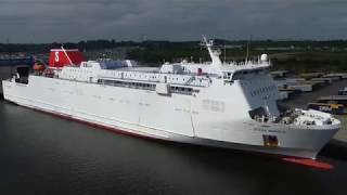 STENA NORDICA am Skandinavienkai in LübeckTravemünde [upl. by Hawken]