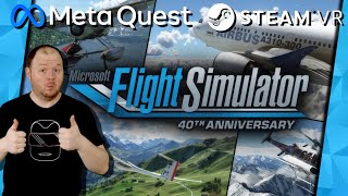 Microsoft Flight Simulator VR mit der Meta Quest 2 SteamVR Best VR Flight Simulator Gameplay [upl. by Lewan901]