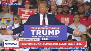 Trump soaking wet rally goes horribly wrong [upl. by Emelin]